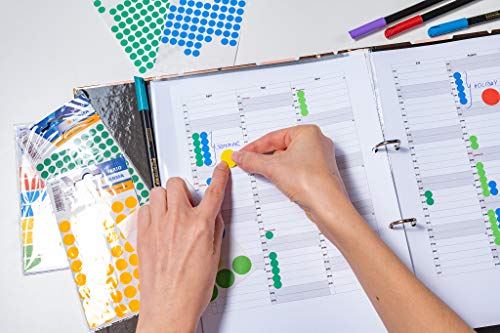 Herma 2230 - Etiquetas multiuso, diámetro 13 mm, redondo, papel mate, 2464 unidades, color blanco