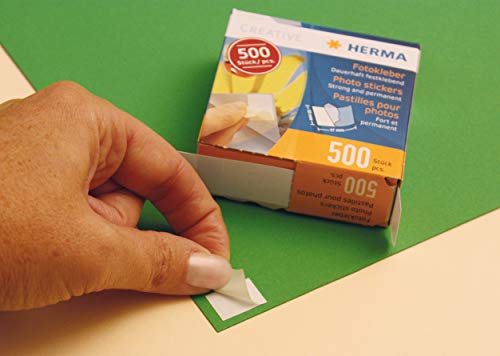 Herma Creative - Etiquetas para fotos (1000 unidades, 17 x 12 mm), blanco