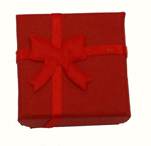 Hermoso color blanco corazón rosario en rojo caja de regalo – perfecto primera Navidad Rosario, bautismo, boda, compromiso, Memorial, aniversario, baby shower, 1st Navidad niños o niñas regalo
