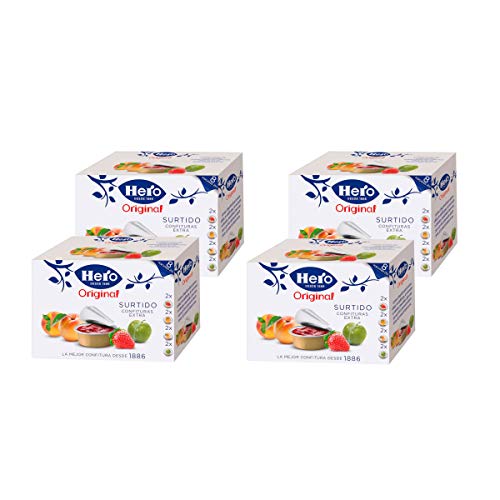 Hero - Minis - Surtido de Confituras extra - individuales 200 gr - Pack de 4 (Total 800 grams)