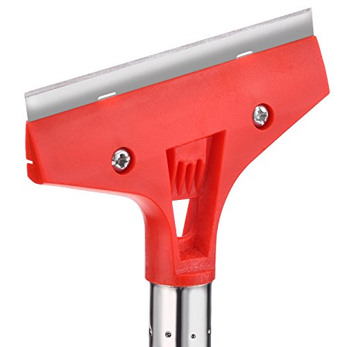 Herramienta de Rasqueta de Pared Suelo con Mango Largo con 4 Pulgadas de Cuchilla para Papel de Pared y Azulejos de Suelo Adhesivo Remoción