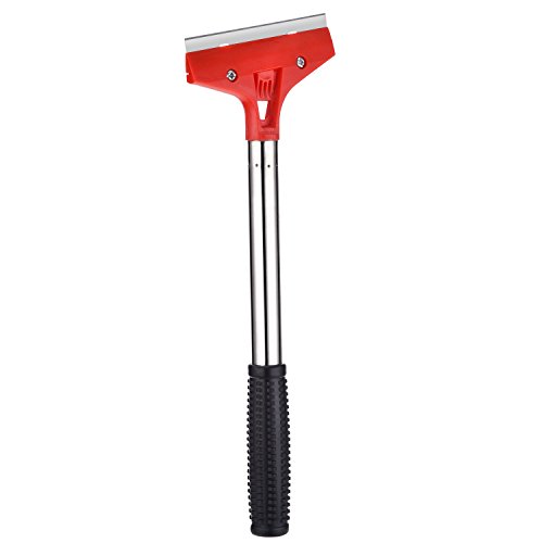 Herramienta de Rasqueta de Pared Suelo con Mango Largo con 4 Pulgadas de Cuchilla para Papel de Pared y Azulejos de Suelo Adhesivo Remoción