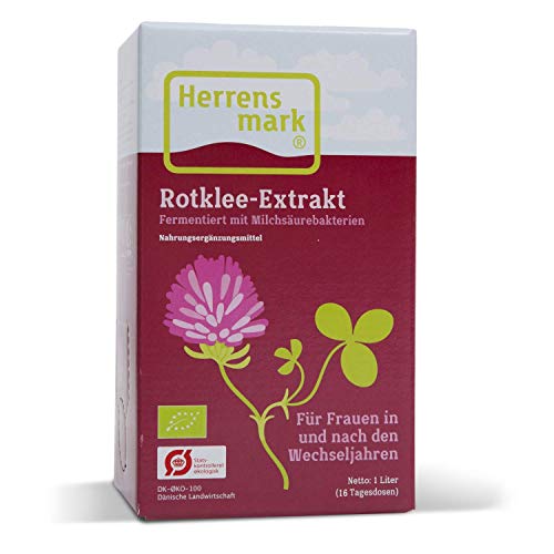 Herrens Mark – Extracto de Trébol Rojo Fermentado – Para mujeres en la menopausia – con trébol rojo, melisa, menta piperita y salvia