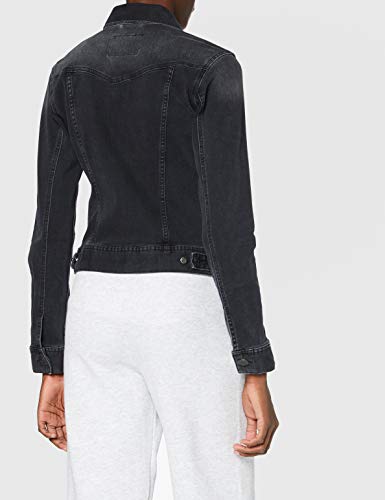 Herrlicher Joplin Denim Black Cashmere Touch Chaqueta, INOX 095, XS para Mujer