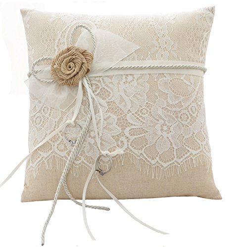 HESHIFENG. party & accessories Anillos de Boda Almohada cojín 21 cm * 21 cm,Ephedra