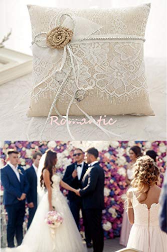 HESHIFENG. party & accessories Anillos de Boda Almohada cojín 21 cm * 21 cm,Ephedra