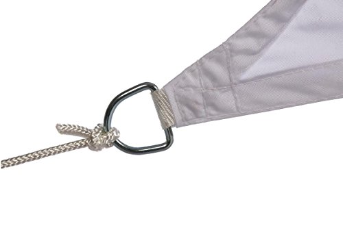HESPERIDE Toldo Vela Parasol Rectangular 2 x 3 m, en Tela Impermeable - Color Blanco