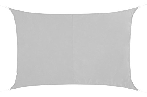 HESPERIDE Toldo Vela Parasol Rectangular 2 x 3 m, en Tela Impermeable - Color Blanco