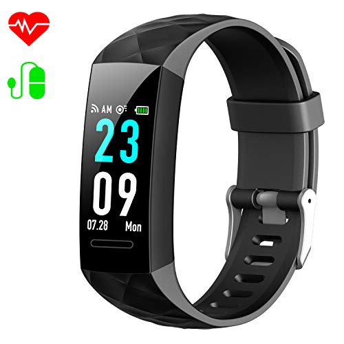 HETP Pulsera de Actividad Inteligente Reloj Pulsómetro Hombre Mujer Medidor Presión Arterial Reloj de Actividad Sueño GPS Impermeable IP67 Reloj Podómetro Cuantas Calorías para Android y iOS móvil