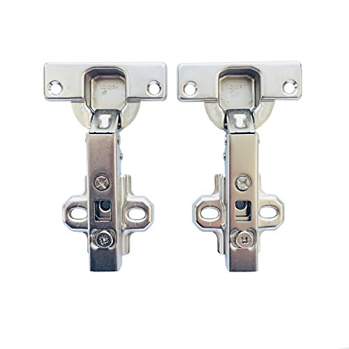 Hettich 110 Grado Clip Totalmente Solapado Bisagras Automática Sin Mecanismo de Cierre Suave para Puertas Mueble Armariod de Cocina Intermat 9943 Instalación Rápida Juego de 2