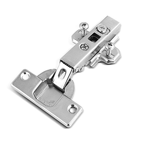 Hettich 110 Grado Clip Totalmente Solapado Bisagras Automática Sin Mecanismo de Cierre Suave para Puertas Mueble Armariod de Cocina Intermat 9943 Instalación Rápida Juego de 2