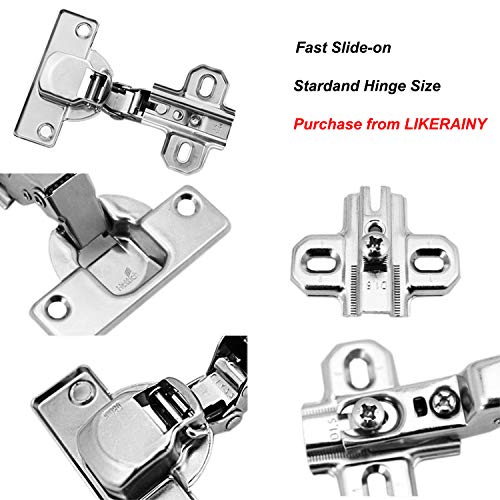Hettich 95 Grado Arremetida Bisagras Automática con Tecnología de Deslizamiento Bisagra Slide-on 2333 para Puerta de Empotrado Mueble Armario de Cocina Alemania Marca Juego de 2