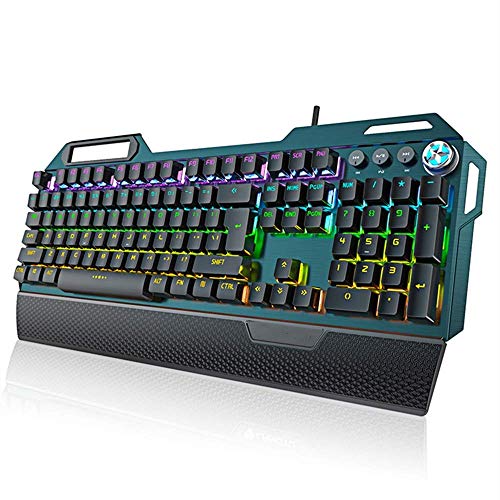 Hexiao Teclado portátil y ratón Mechanical Desktop PC Eje Verde Negro Eje Satisfacer Oficina Convencional Externo xiao1230
