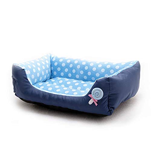Hey shop - Cama nido de algodón cálido para mascotas con forma de caseta cuadrada para gatos, suministros para mascotas