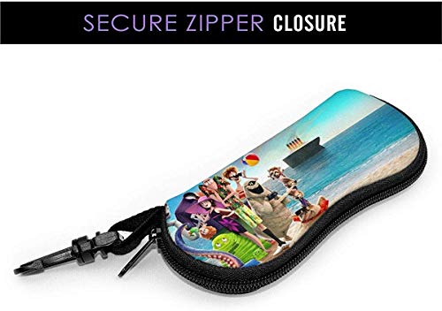 HGFK Elf Hostel Estuche para gafas Gafas de sol Estuche suave Neopreno Gancho de viaje portátil con cremallera