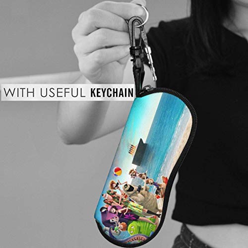 HGFK Elf Hostel Estuche para gafas Gafas de sol Estuche suave Neopreno Gancho de viaje portátil con cremallera