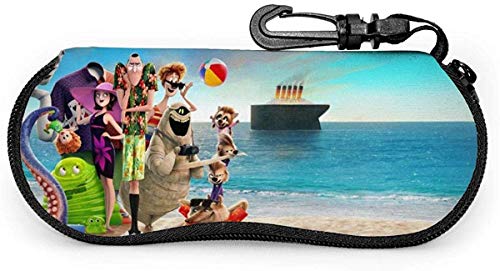 HGFK Elf Hostel Estuche para gafas Gafas de sol Estuche suave Neopreno Gancho de viaje portátil con cremallera
