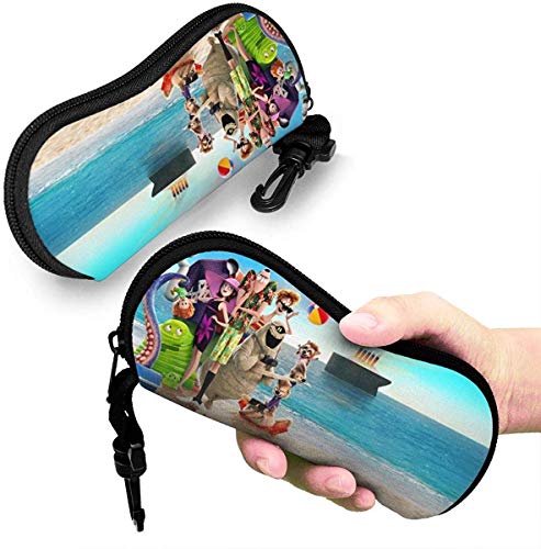 HGFK Elf Hostel Estuche para gafas Gafas de sol Estuche suave Neopreno Gancho de viaje portátil con cremallera