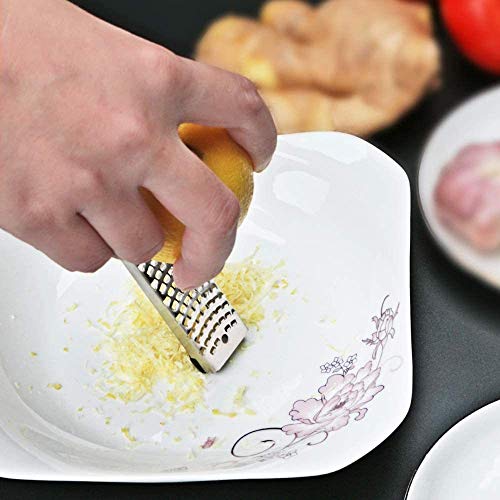 hghg Ajo Grater-Cocina Herramienta Postre Hoja de Acero Inoxidable Sharp Durable Suave TPR Mango y Pies Antideslizantes Cortadoras-para Cocina Vegetales Frutas Graters Chipper