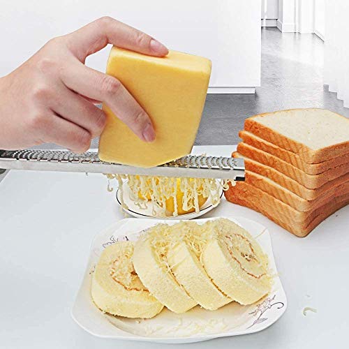 hghg Ajo Grater-Cocina Herramienta Postre Hoja de Acero Inoxidable Sharp Durable Suave TPR Mango y Pies Antideslizantes Cortadoras-para Cocina Vegetales Frutas Graters Chipper