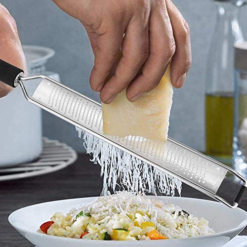 hghg Ajo Grater-Cocina Herramienta Postre Hoja de Acero Inoxidable Sharp Durable Suave TPR Mango y Pies Antideslizantes Cortadoras-para Cocina Vegetales Frutas Graters Chipper