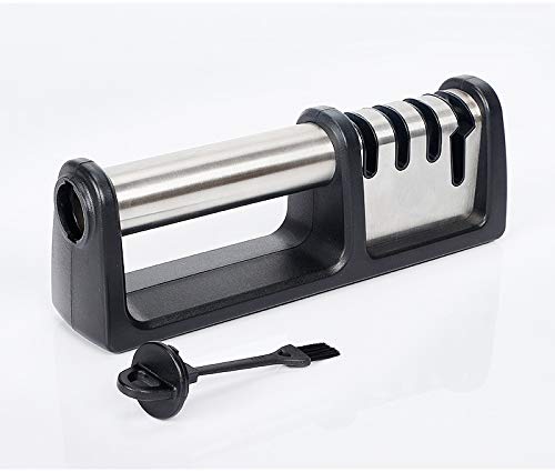 HH1 Afilador de Cuchillos, Profesional de Tres Fases Sacapuntas, sacapuntas Manual Muy Simple para Blunt Acero, Pelar, Cocinero y Cuchillos pequeños