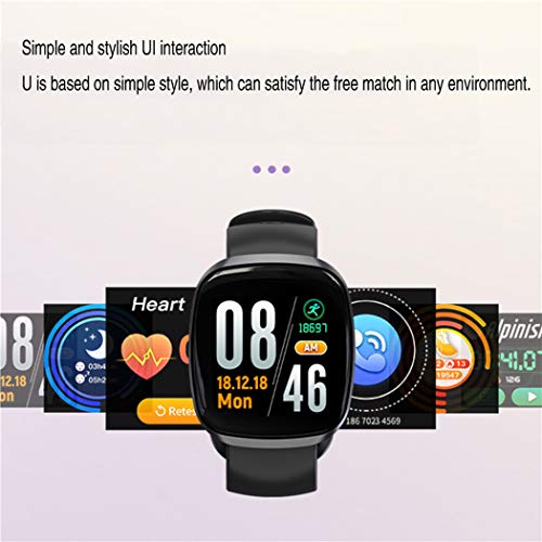 HHRONG Pulsera Inteligente, Pantalla táctil de 1.3 Pulgadas IPS Color IPS, Reloj de Actividad de presión Arterial con Monitor de Ritmo cardíaco para el teléfono Android iOS-White