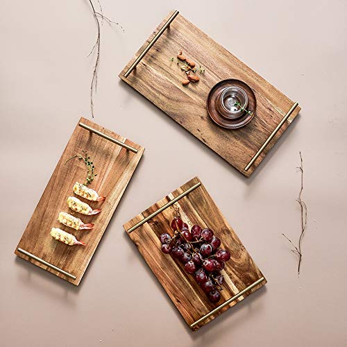 HHTC Platos y Placas, Platos Placas, Placa de Madera de Estilo japonés rectángulo Postre Pastel de pastelería Sala de Exposiciones de Pantalla Bandeja de Frutas Bandeja Restaurante Sushi Pla