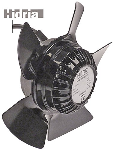 HIDRIA R09E-2026P-2M-1611 - Ventilador para Afinox con dirección de giro pulsada (2.680 U/min, 50/60 Hz, cable 1.300 mm, 45 W, rueda de ventilador 200 mm)