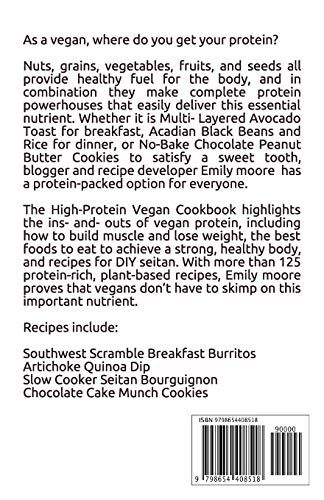 HIGH PROTEIN VEGETARIAN COOKBOOK: Important high protein recipes for vegetarian diet