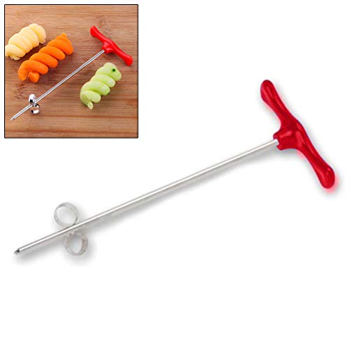 Hihey Creativo Cuchillo Espiral Vegetal Talla Herramienta Patata Zanahoria Pepino Ensalada Picador Manual Espiral Tornillo Cortador Cortador Espiralizador