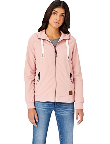 HIKARO Sudadera con Cremallera y Capucha Mujer, Rosa (Coral), 44 (Talla del fabricante: X-Large)
