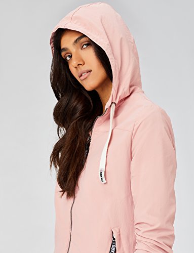 HIKARO Sudadera con Cremallera y Capucha Mujer, Rosa (Coral), 44 (Talla del fabricante: X-Large)