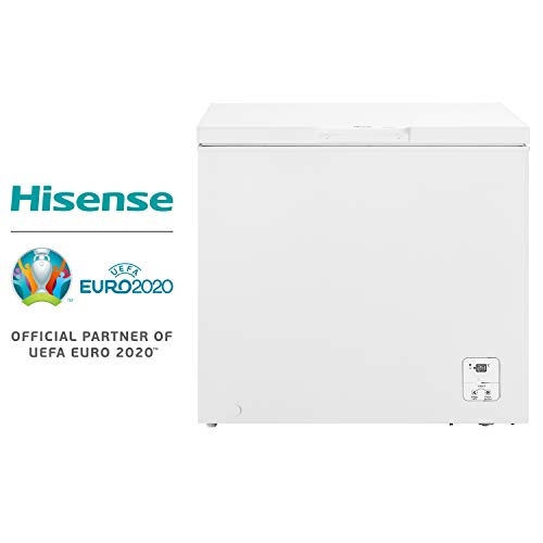 Hisense FT237D4BW21 - Arcón Congelador Horizontal Clase A++, Cesta con asa, Función dual convertible en modo frigorífico, color Blanco con 182L de Capacidad y bajo nivel sonoro