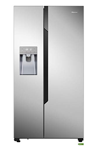 Hisense RS694N4TC2 Side-by-Side/179,30 cm/344 kWh/368 L, 167 L, clase de eficiencia energética A++/535 L, contenido neto, aspecto de acero inoxidable