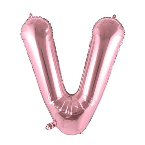 Hivexagon Globo De Letras Grandes, Globo De Helio De Aluminio De 40" Oro Rosa / 1 Pieza