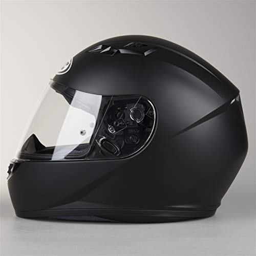 HJC 10107009 Casco de Moto, Semi Flat Negro, Talla L