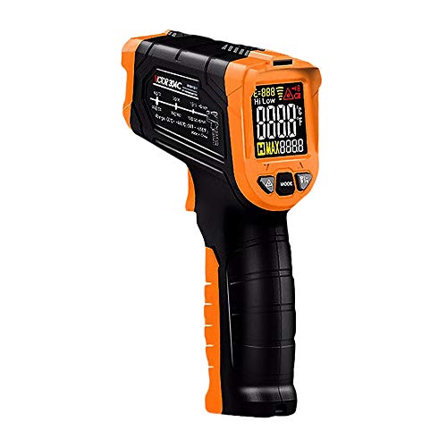 HL Temperatura De Medición Industrial Pistola -50 ℃ ~ 880 ℃ Sin Contacto Láser Termómetro Digital con Alarma Ajustable De Emisividad De Humedad Termómetro