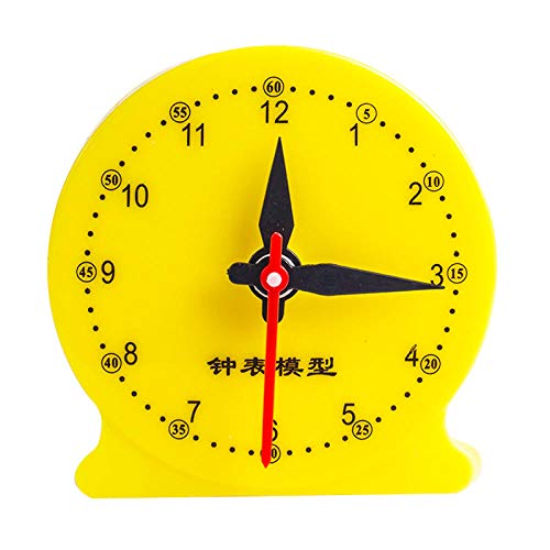 hlyhly Reloj Digital Relojes Los Estudiantes aprenden moldes de Reloj, Modelos de Reloj, ayudas para la enseñanza en la Escuela Primaria, los niños conocen el Enlace, Punto Negro de Tres Clavijas