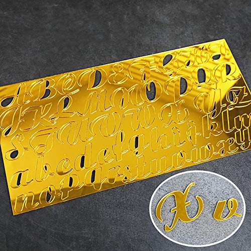 HNLSKJ Sello de Letra de Pastel, Sello de Galleta de Alfabeto acrílico, Cortador de Prensa de Galletas para Hornear, Molde de Fondant para Hornear, Herramienta de decoración DIY (Type B)