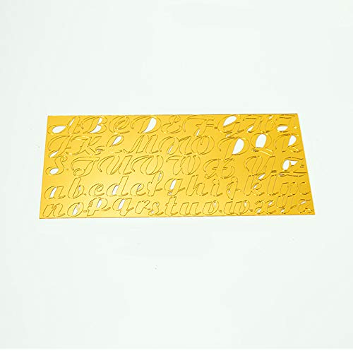 HNLSKJ Sello de Letra de Pastel, Sello de Galleta de Alfabeto acrílico, Cortador de Prensa de Galletas para Hornear, Molde de Fondant para Hornear, Herramienta de decoración DIY (Type B)