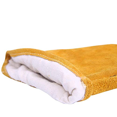 HNYG Guantes de Cocina con Forro de algodón y Costuras de Kevlar para quemadores de Madera, Accesorios Resistentes al Calor, Guantes para Estufa y Barbacoa, puños Largos de 400 mm B857