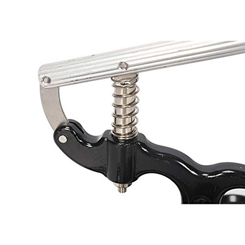 HNYG Juego de prensas para Reloj,Custre para Guardar la Caja Posterior,Juego de Herramientas de reparación de Relojes para relojero con 12 Piezas de boquillas de Montaje de 18mm a 50mm,Negro