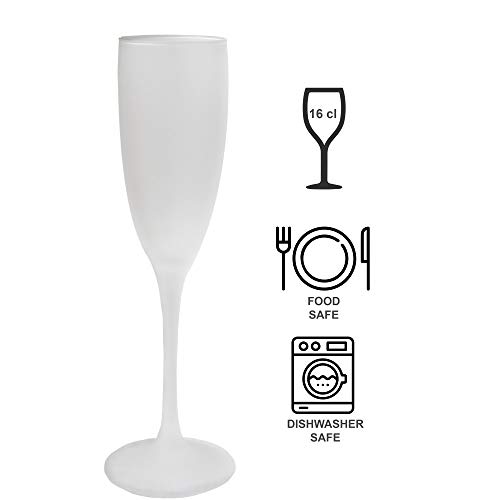 Hogar y Mas Copa de Vino Rosado 16Cl, Cristal Opaco, Mate, 4 Uds. Vajilla Elegante y Moderna, Set de 4.