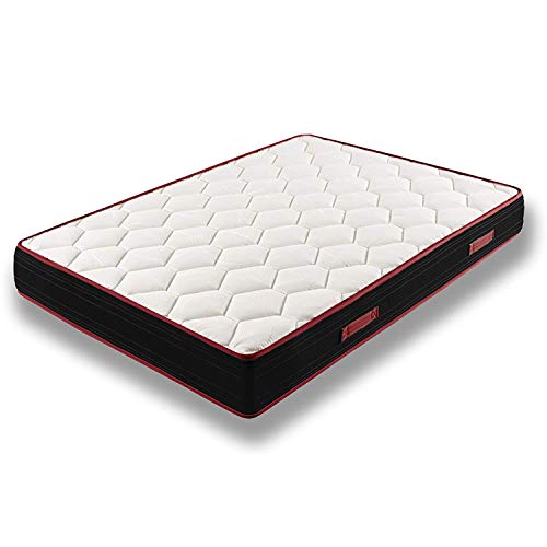 HOGAR24 Cama Nido con Patas + 2 Colchones Viscoelásticos Reversible Memory Fresh 3D + 2 Almohadas de Fibra, 105x190 cm