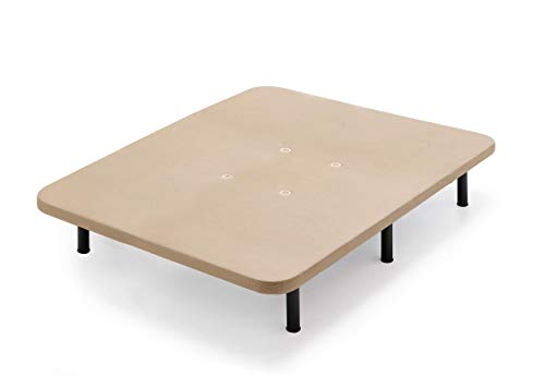 HOGAR24 RZ42- Colchón + Base Tapizada con Patas, Medida 120x190 cm. Núcleo Alta Densidad Transpirable con Tejido 3D.