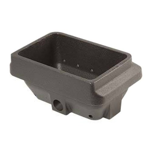 Hoguera de hierro fundido para estufa de pellets H Color 75,5 mm boca color 142 x 84 mm – Chapa de 6 mm