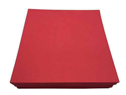 Hoja de Espuma EVA Arte Thickness 3mm / 5mm / 7mm Rojo 8 Colores para Cosplay Project DIY (9.6"× 9.6" / 8 Piezas)