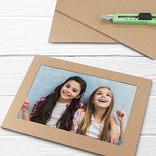 Hojas de Cartón Corrugado (Pack de 24) - A4 Marrón Plancha de Carton Plano (3mm de Grosor) - Hojas de Cartón para Embalaje, Envios, Manualidades