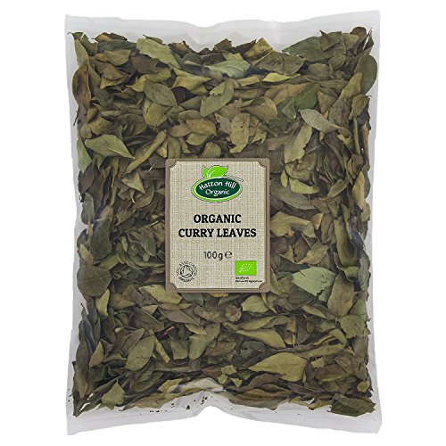 Hojas de curry secas enteras orgánicas 100g de Hatton Hill Organic